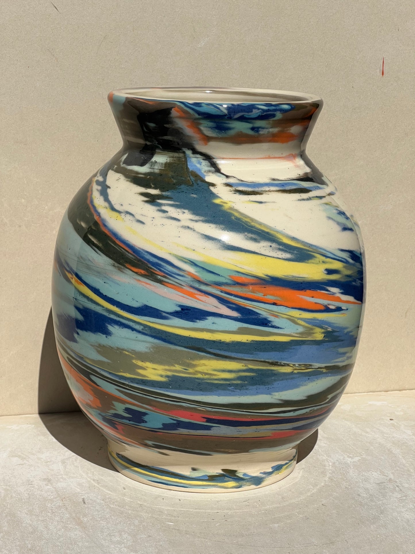 Vibrant Nerikomi Vase