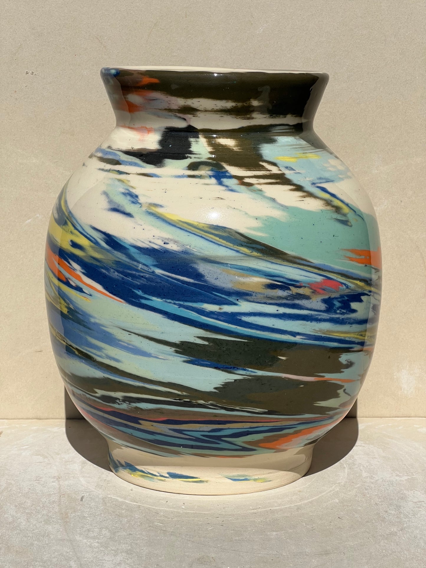 Vibrant Nerikomi Vase