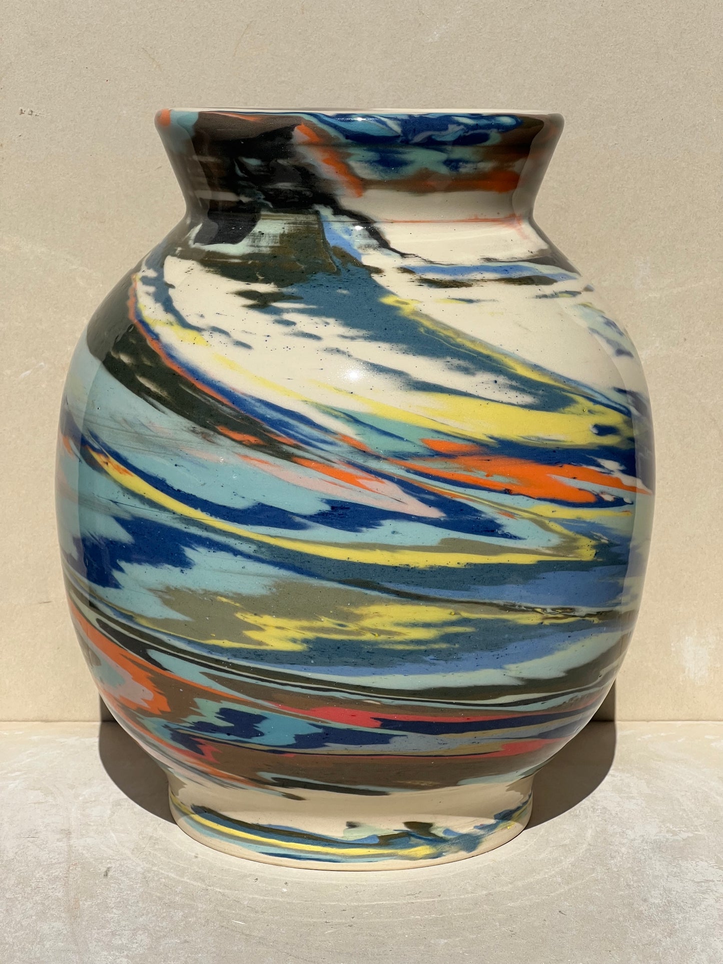 Vibrant Nerikomi Vase