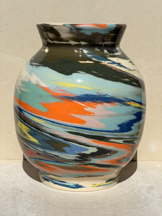 Vibrant Nerikomi Vase