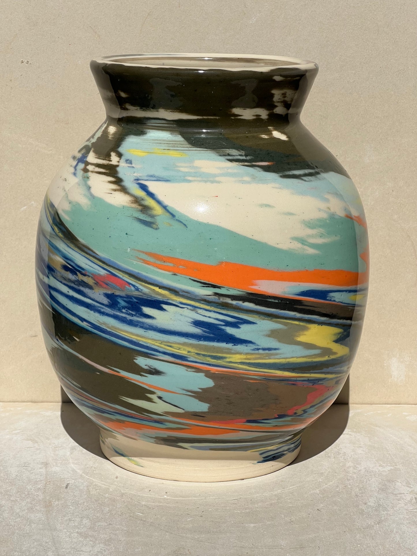 Vibrant Nerikomi Vase
