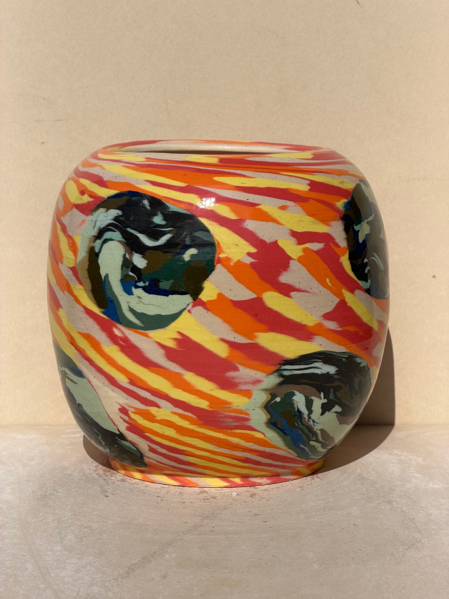 Vibrant Nerikomi Vase