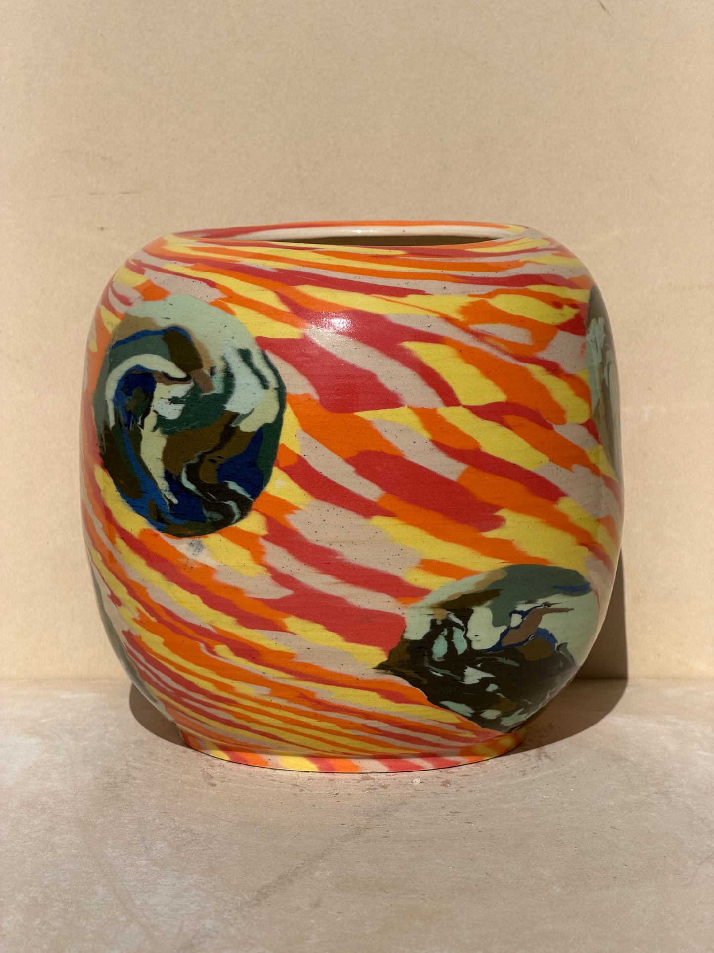 Vibrant Nerikomi Vase