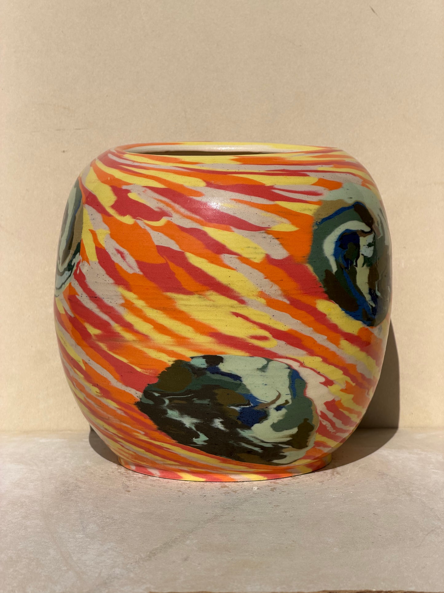 Vibrant Nerikomi Vase