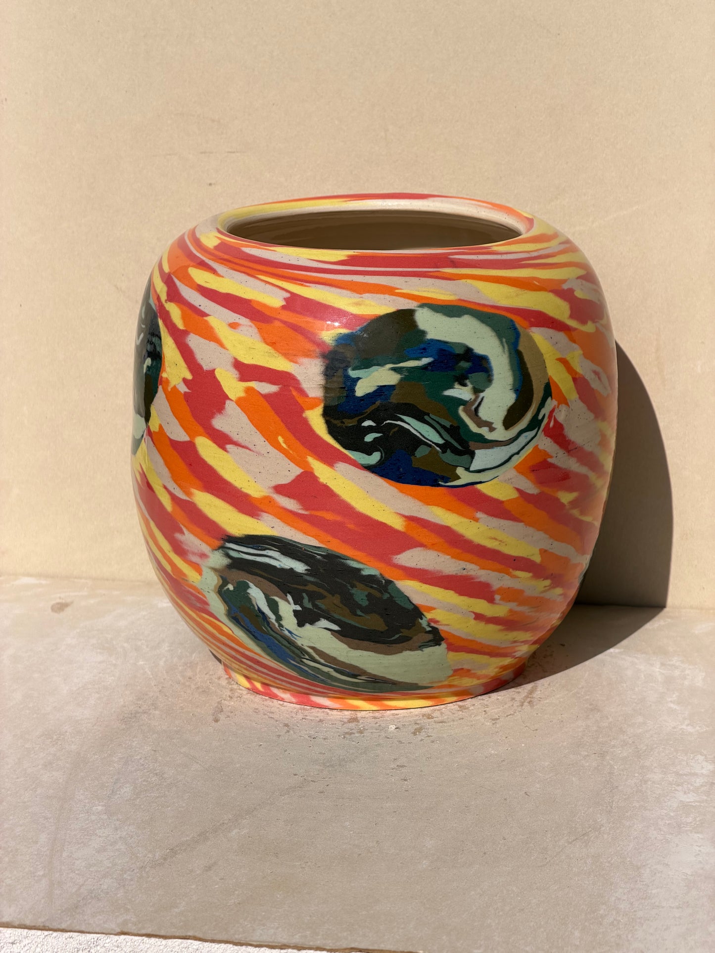Vibrant Nerikomi Vase
