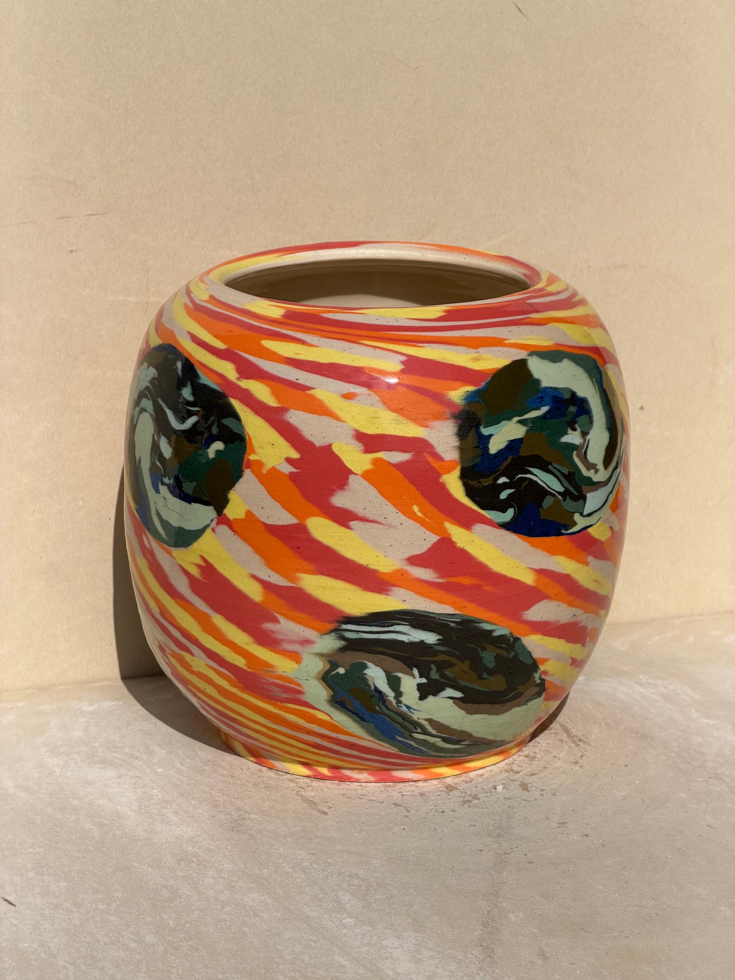 Vibrant Nerikomi Vase