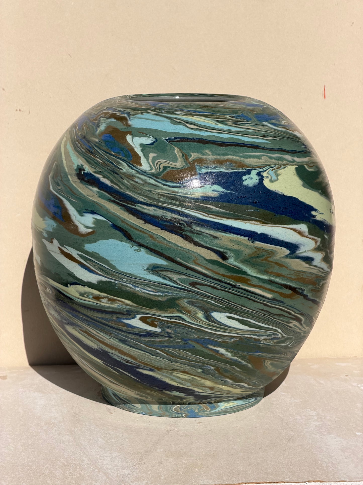 Large earth vase