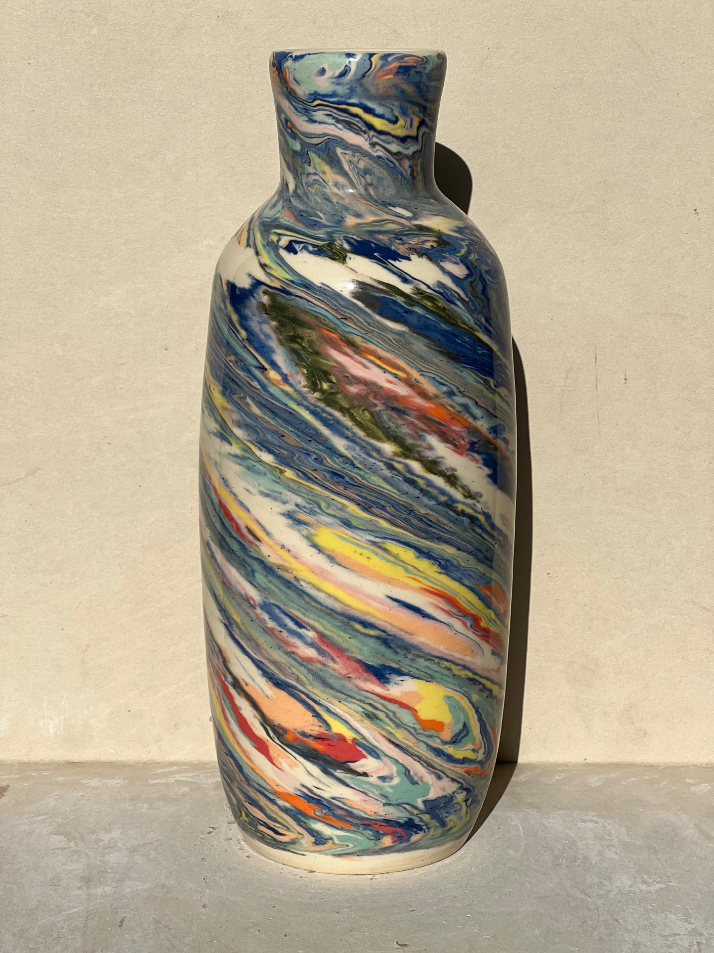Colorful Nerikomi Vase