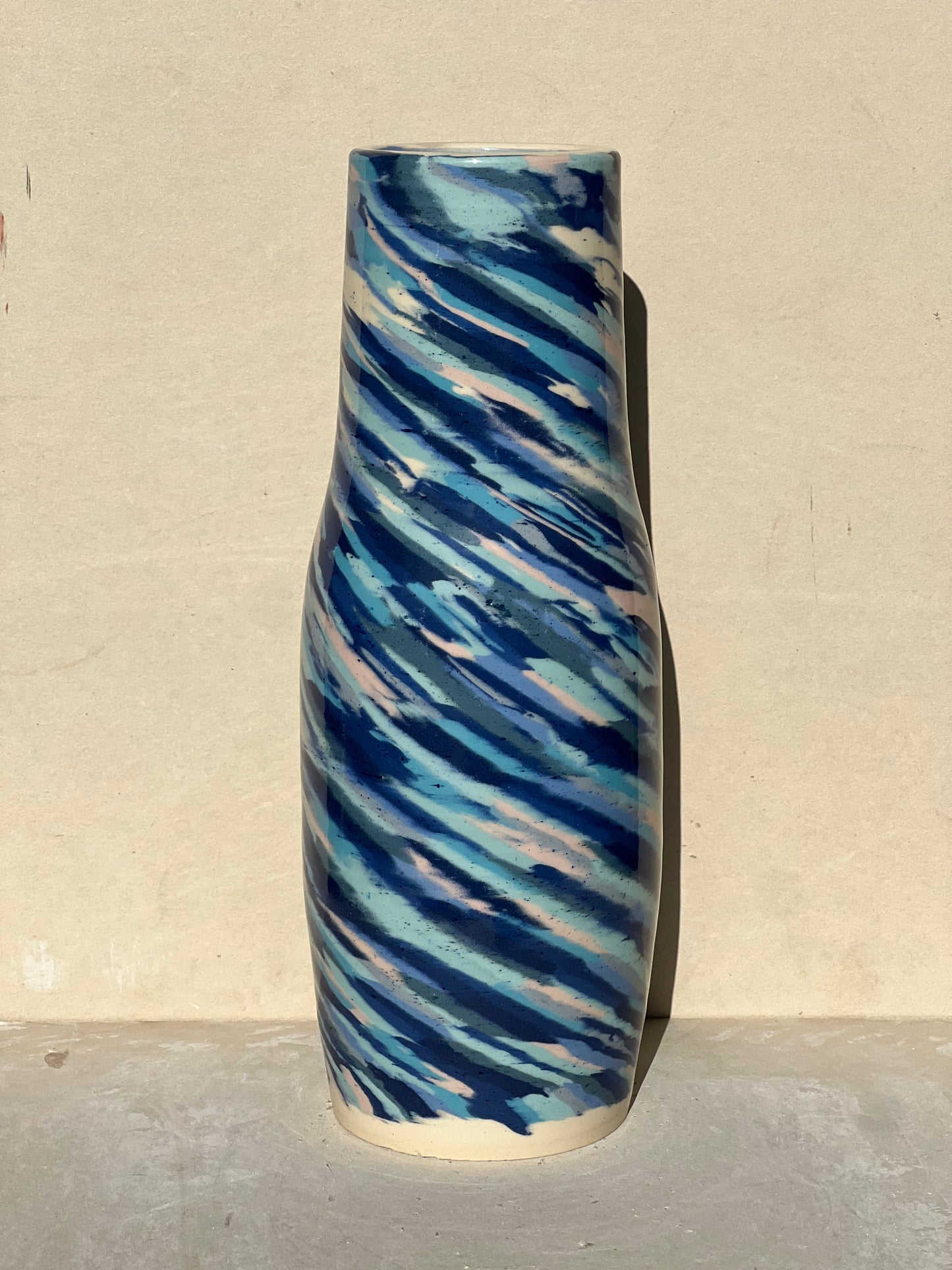 All Blue Nerikomi Vase