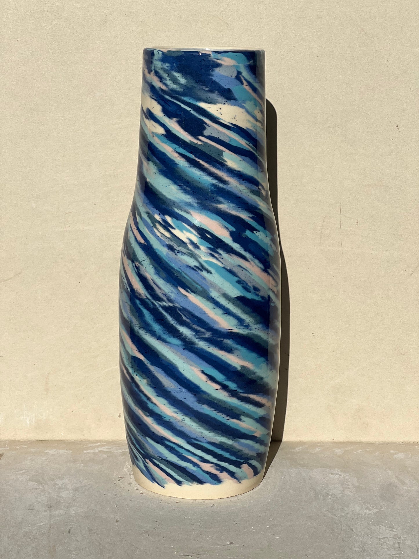 All Blue Nerikomi Vase