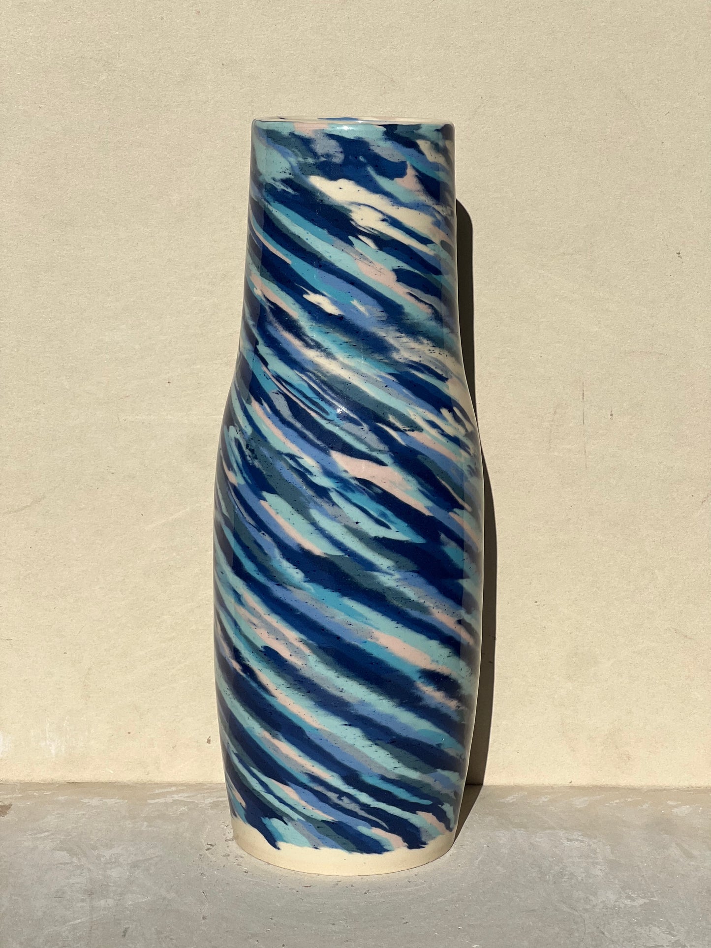 All Blue Nerikomi Vase
