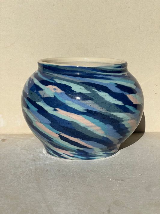 All Blue Nerikomi Vase