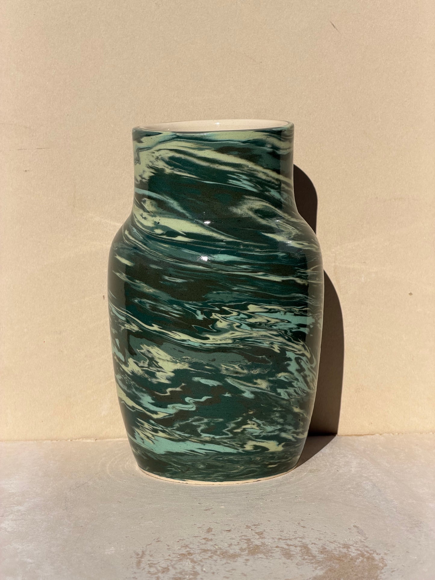 Blue and Green Twist Up Vase
