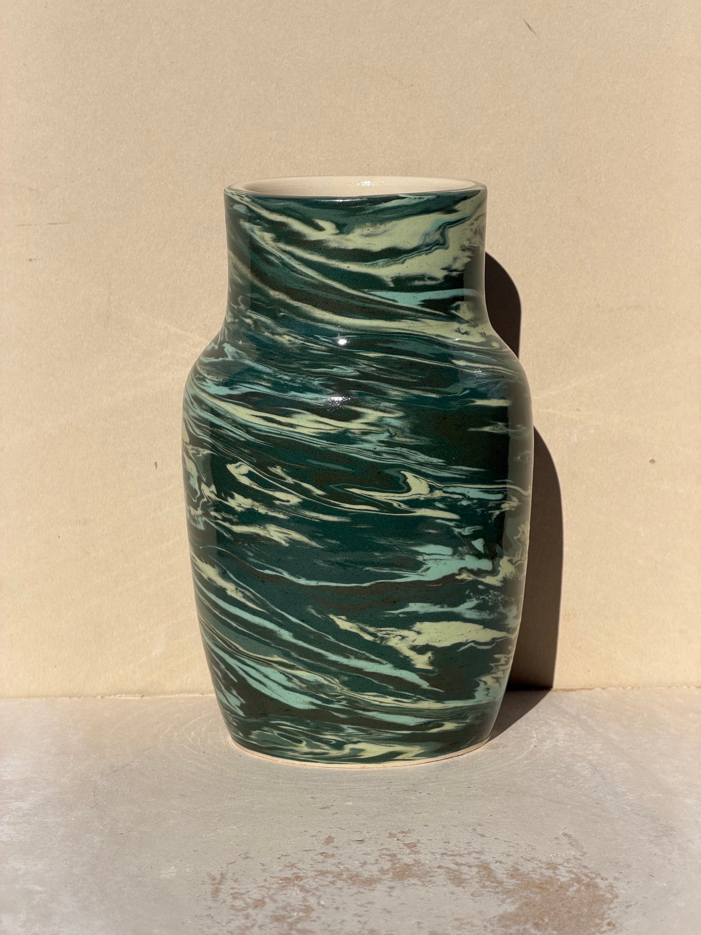 Blue and Green Twist Up Vase