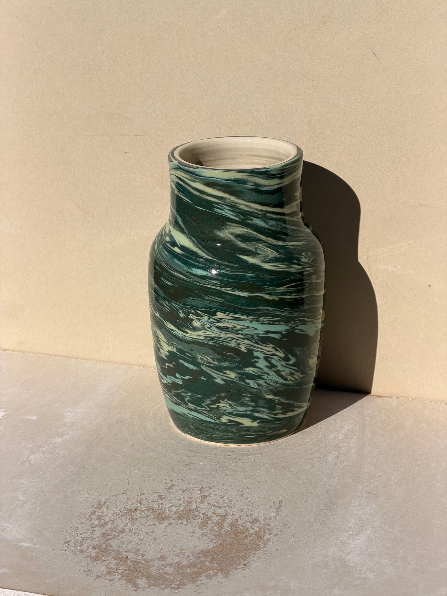 Blue and Green Twist Up Vase