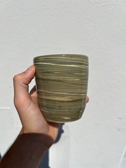 Green Swirl Cup