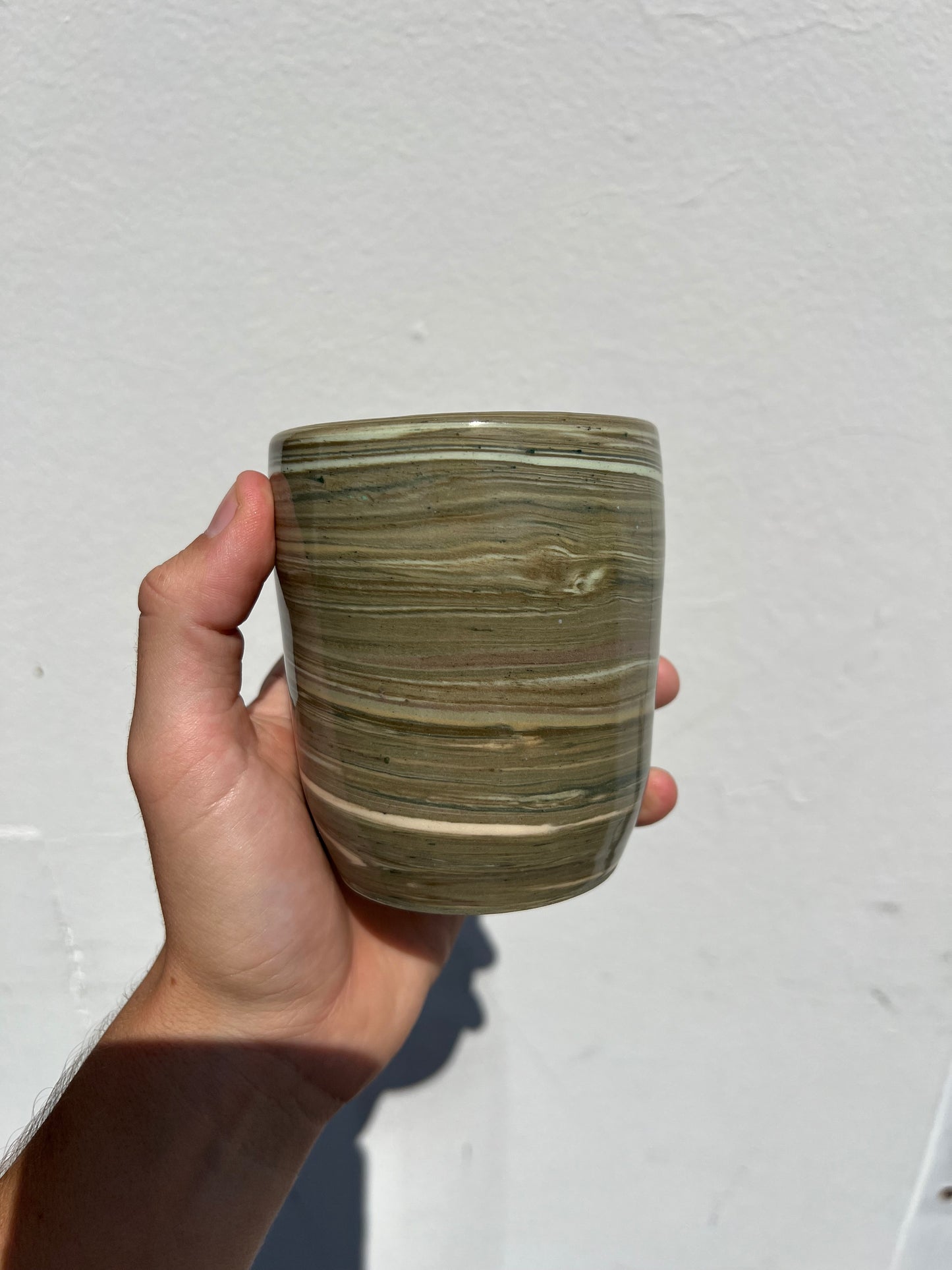 Green Swirl Cup