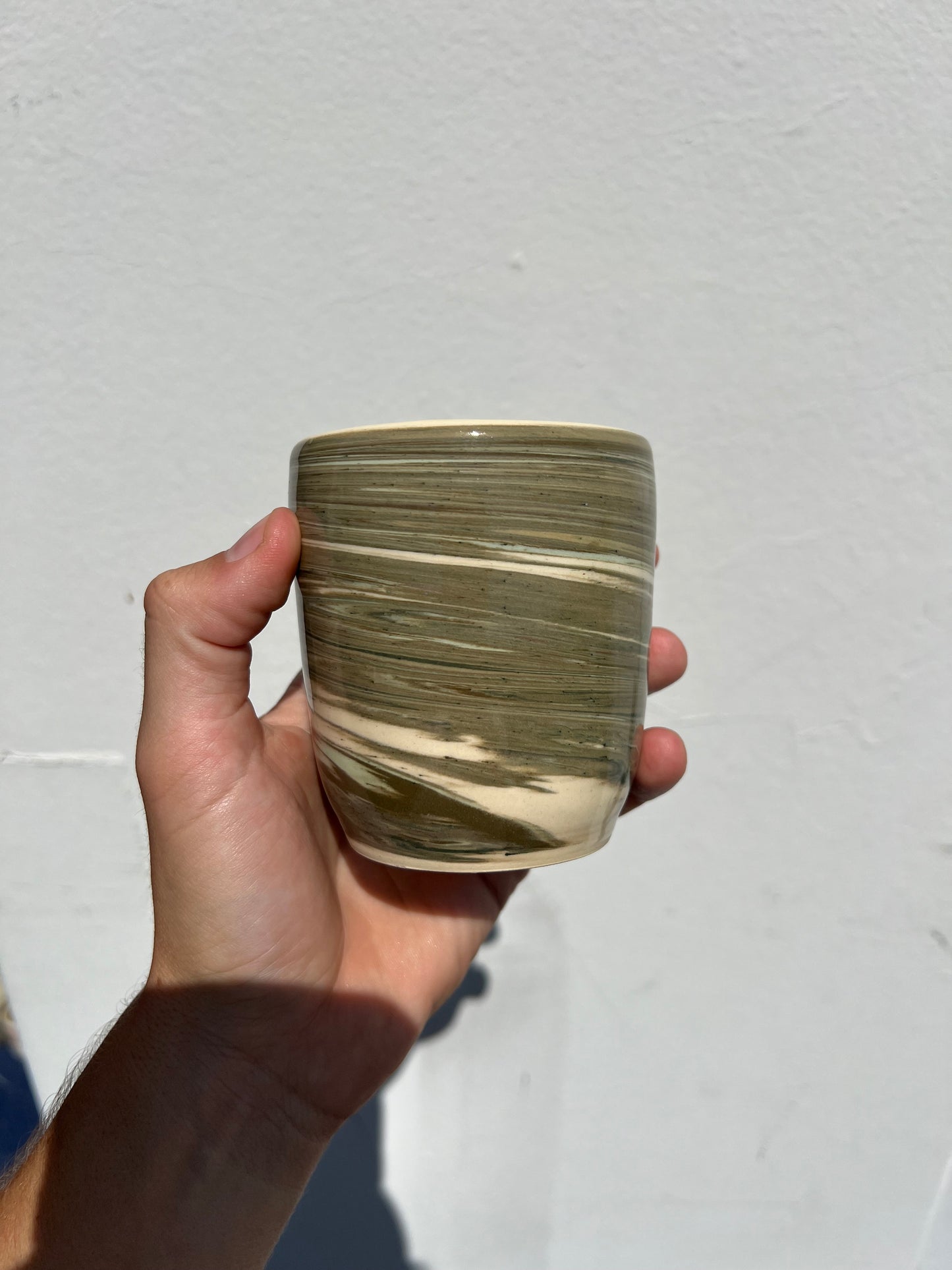 Green Swirl Cup