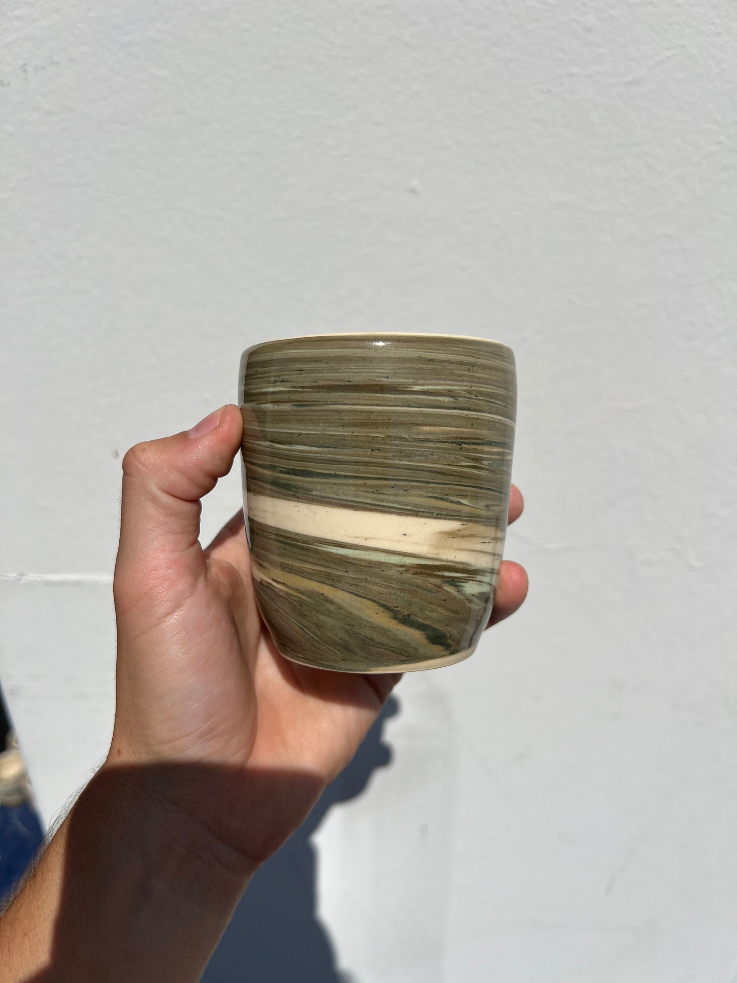 Green Swirl Cup