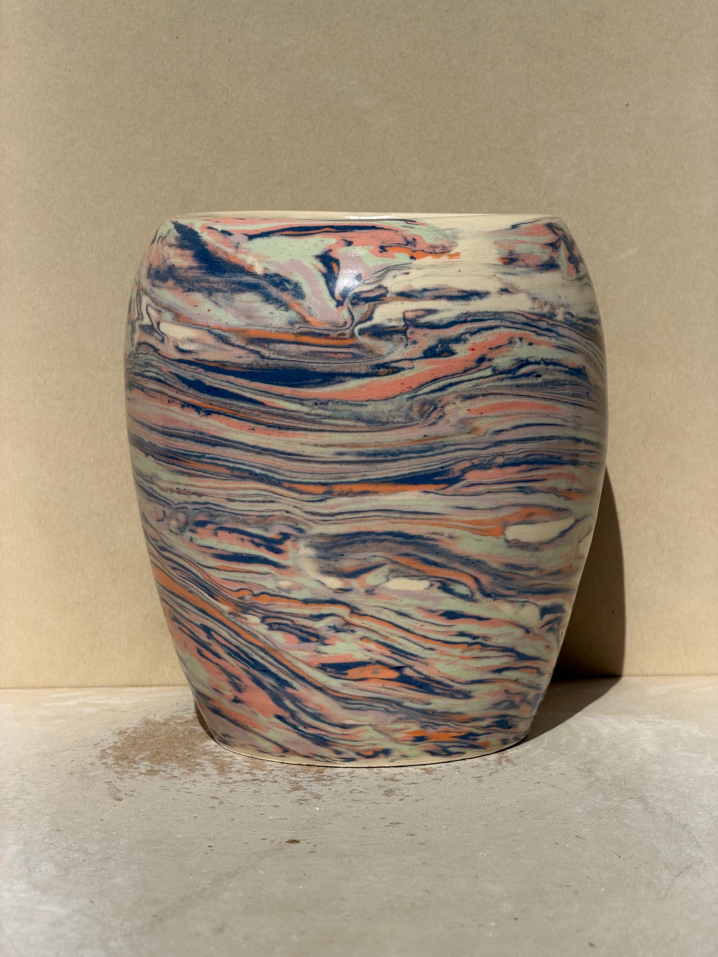 Reclaimed Nerikomi Vase