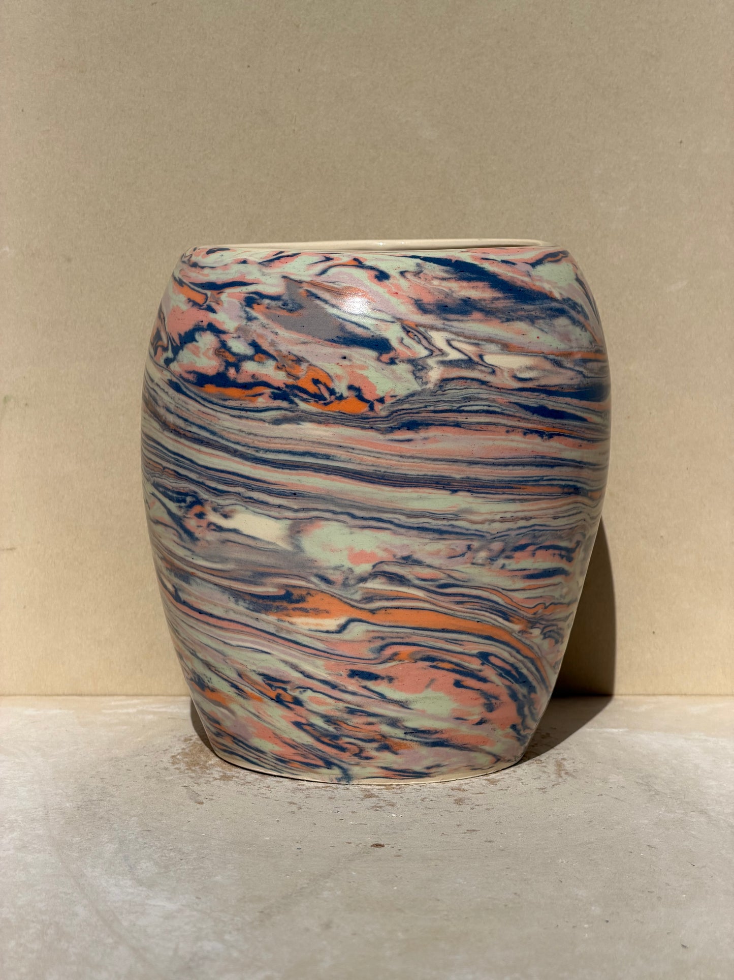 Reclaimed Nerikomi Vase