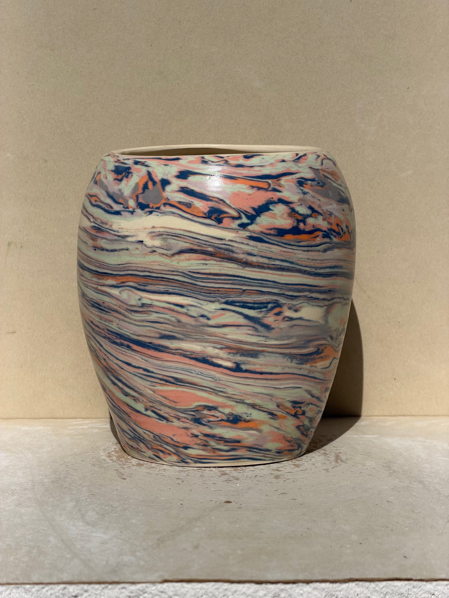 Reclaimed Nerikomi Vase