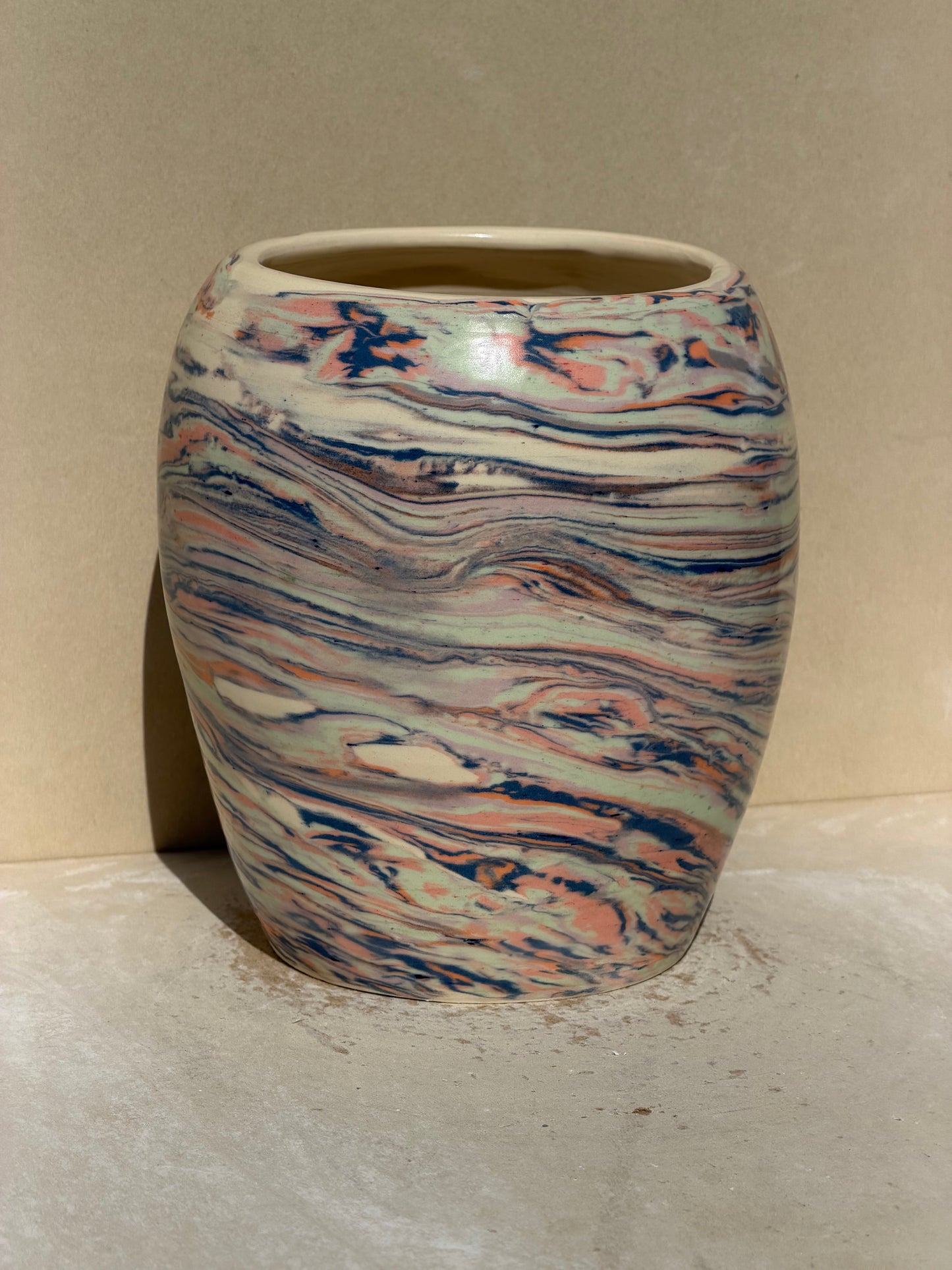 Reclaimed Nerikomi Vase