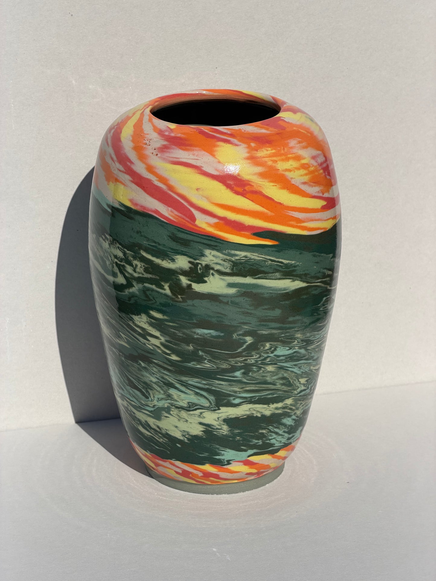 Large Nerikomi Vase