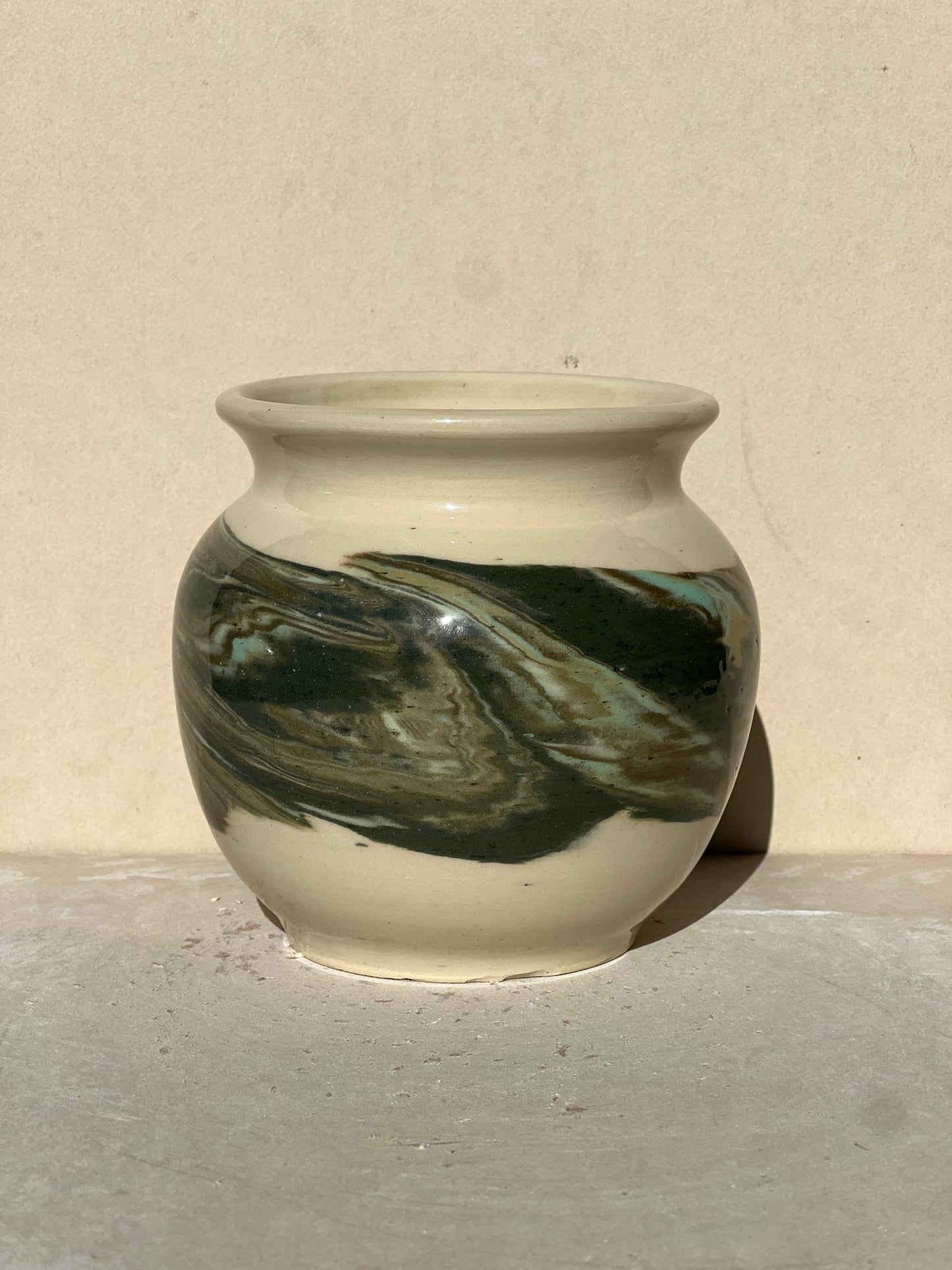 All Green Nerikomi Vase