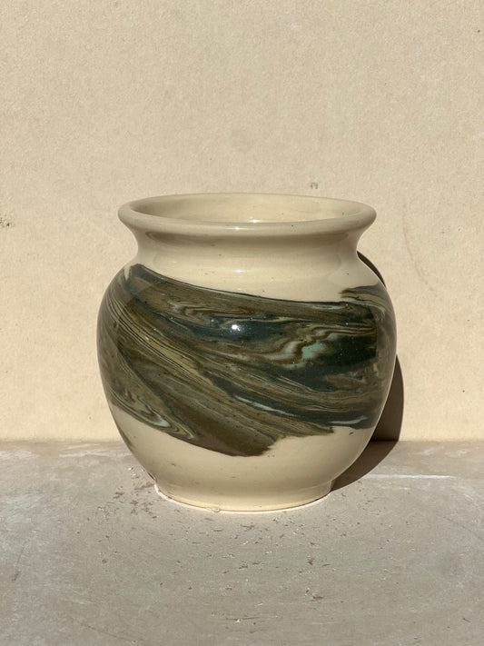 All Green Nerikomi Vase