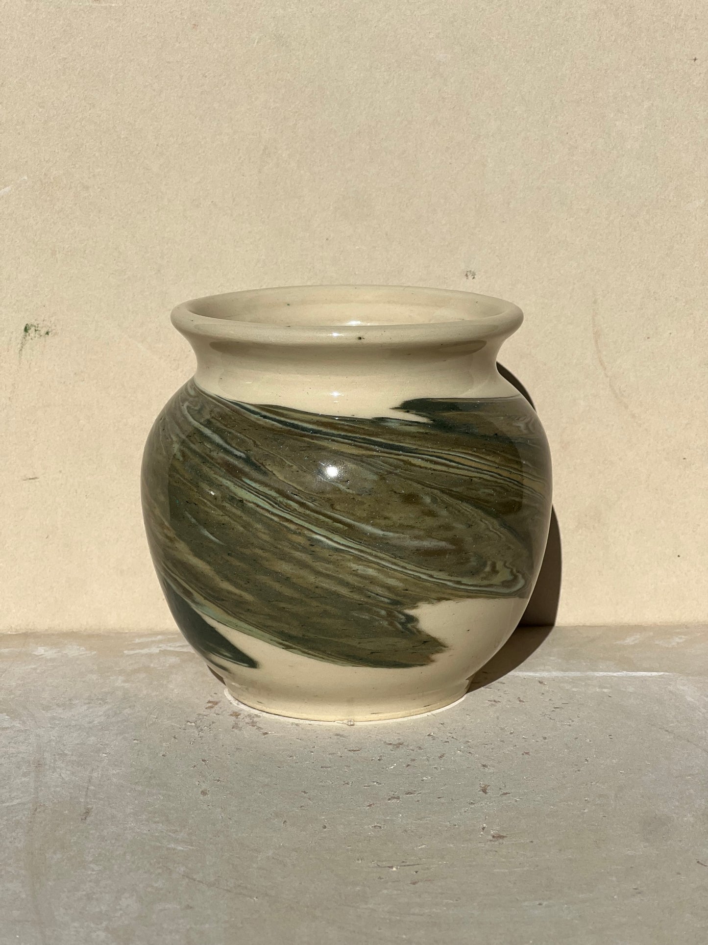 All Green Nerikomi Vase