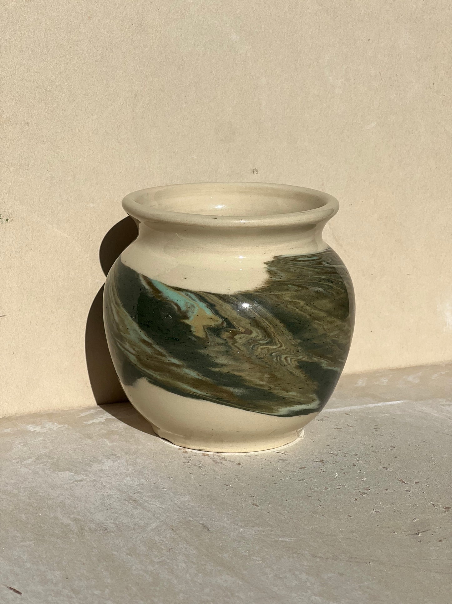 All Green Nerikomi Vase