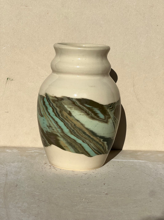 All Green Nerikomi Vase