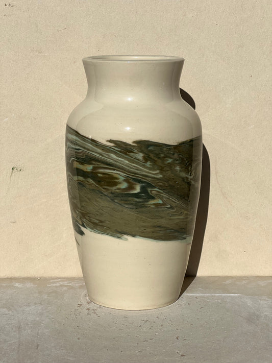 All Green Nerikomi Vase