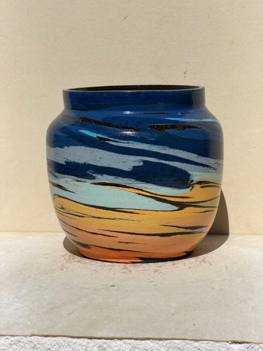 Brown Sunset Vase