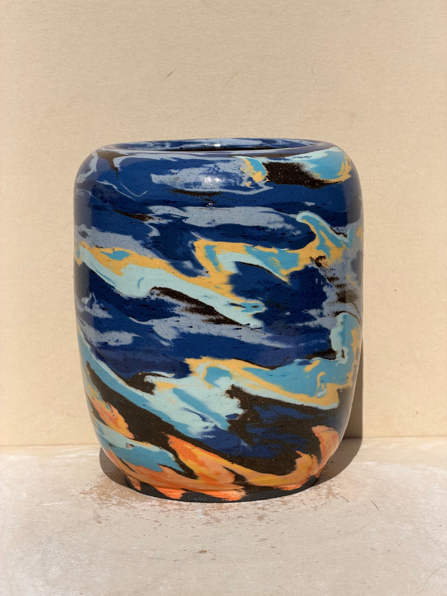 Brown Sunset Vase