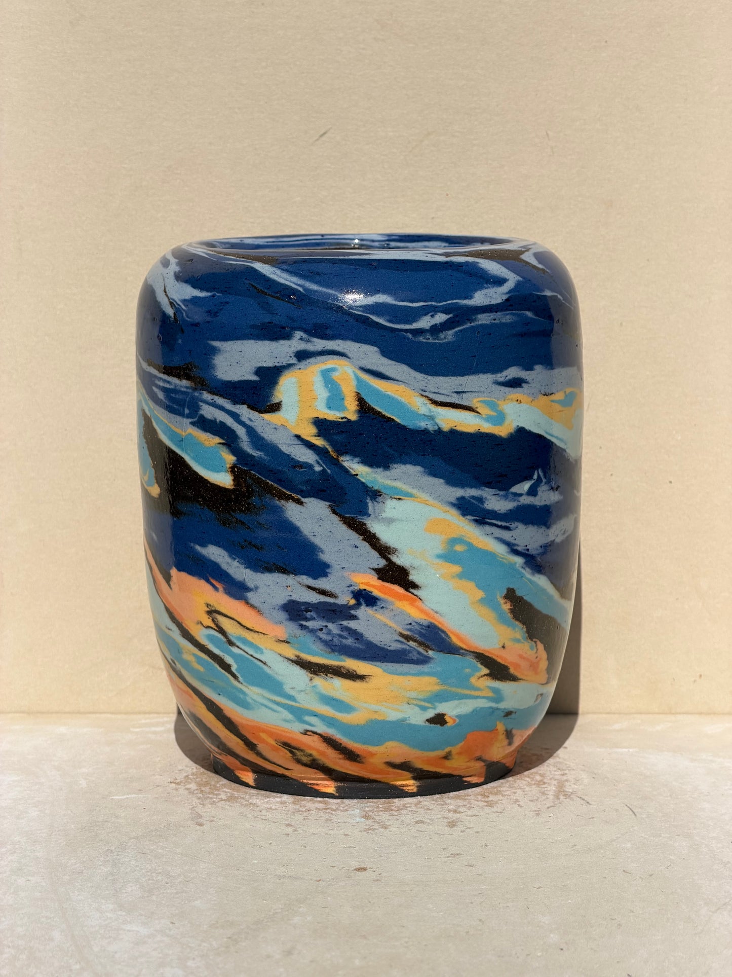 Brown Sunset Vase