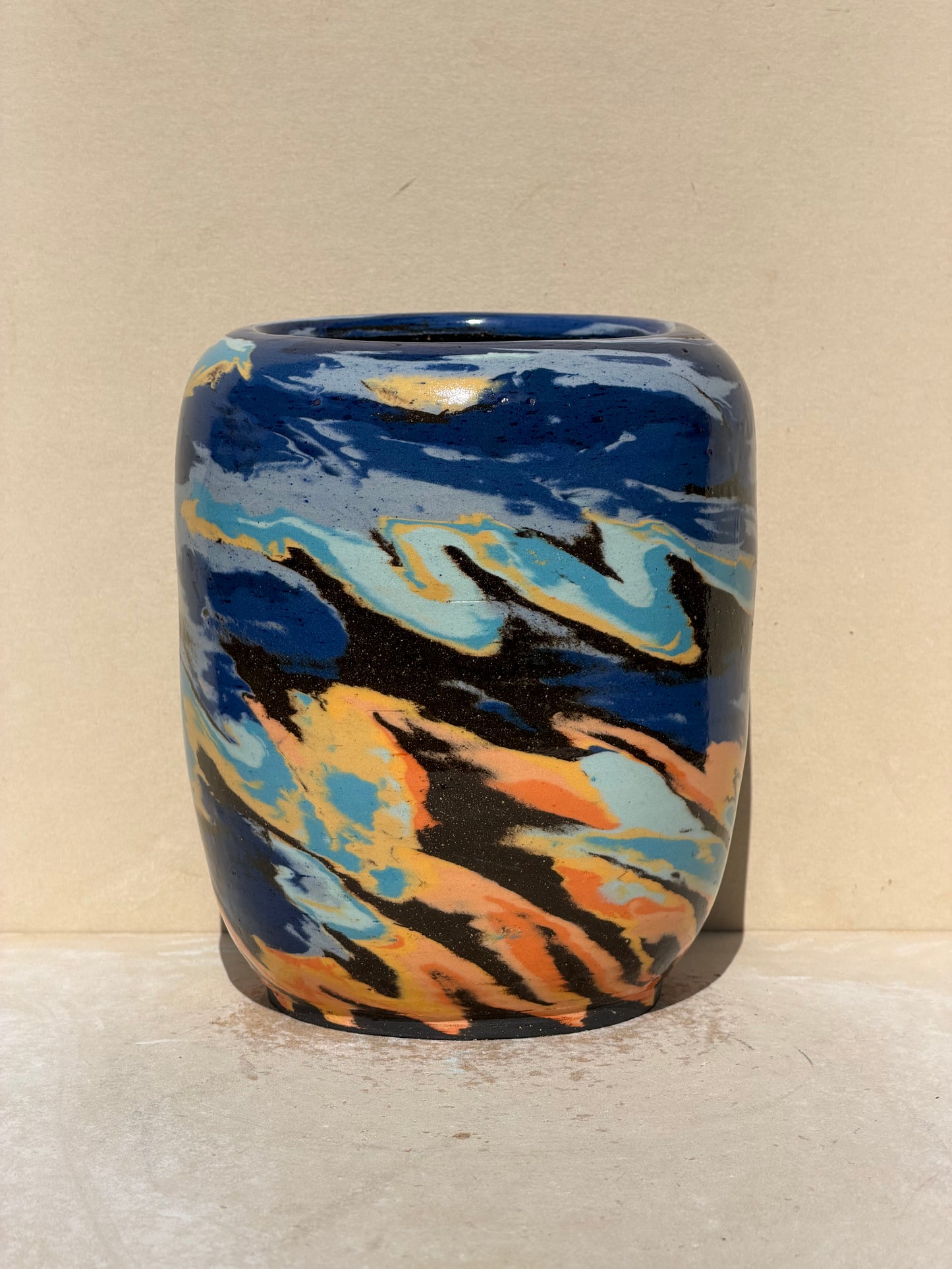 Brown Sunset Vase