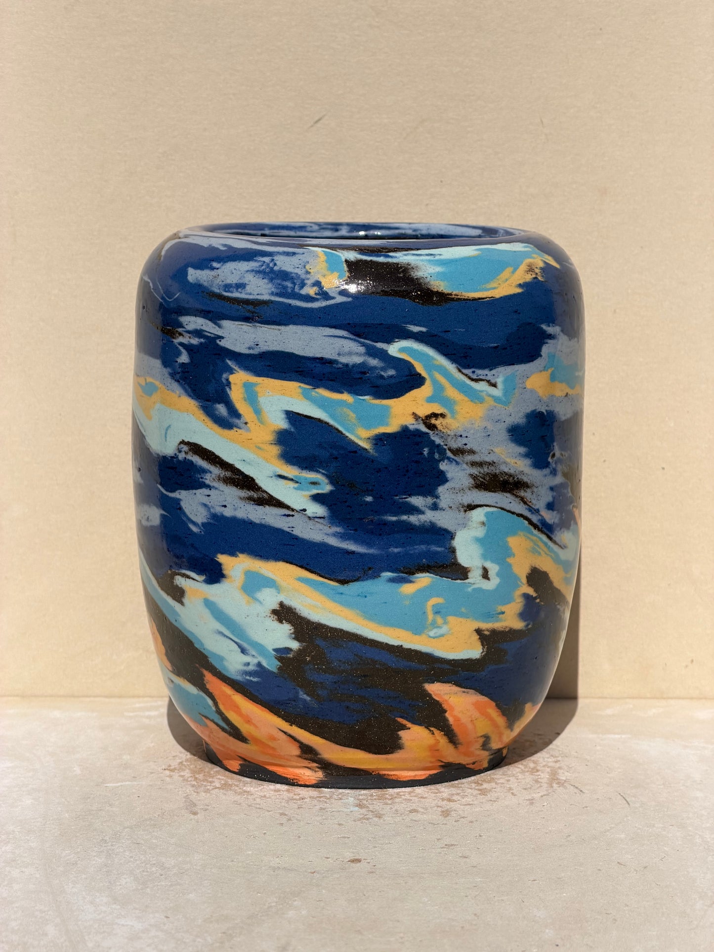 Brown Sunset Vase