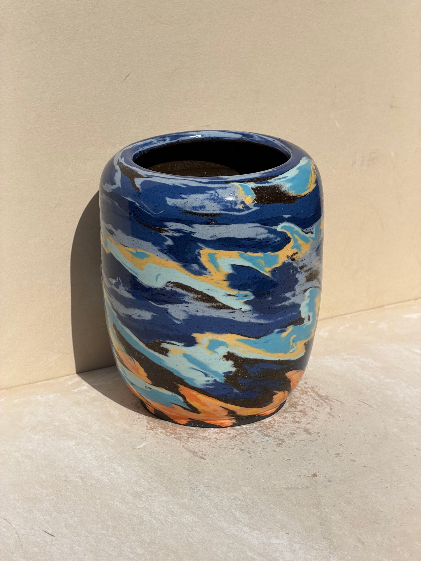 Brown Sunset Vase