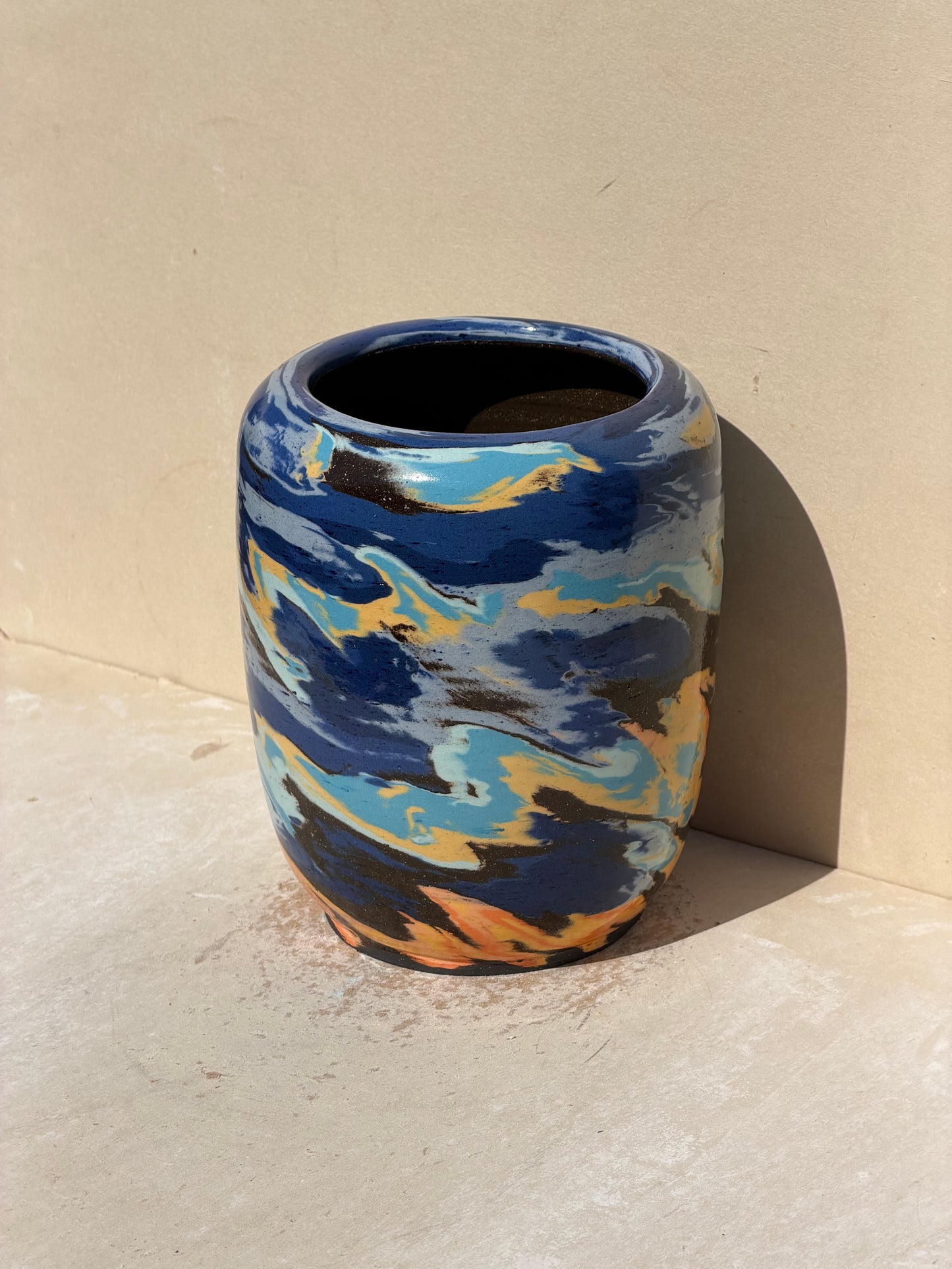 Brown Sunset Vase