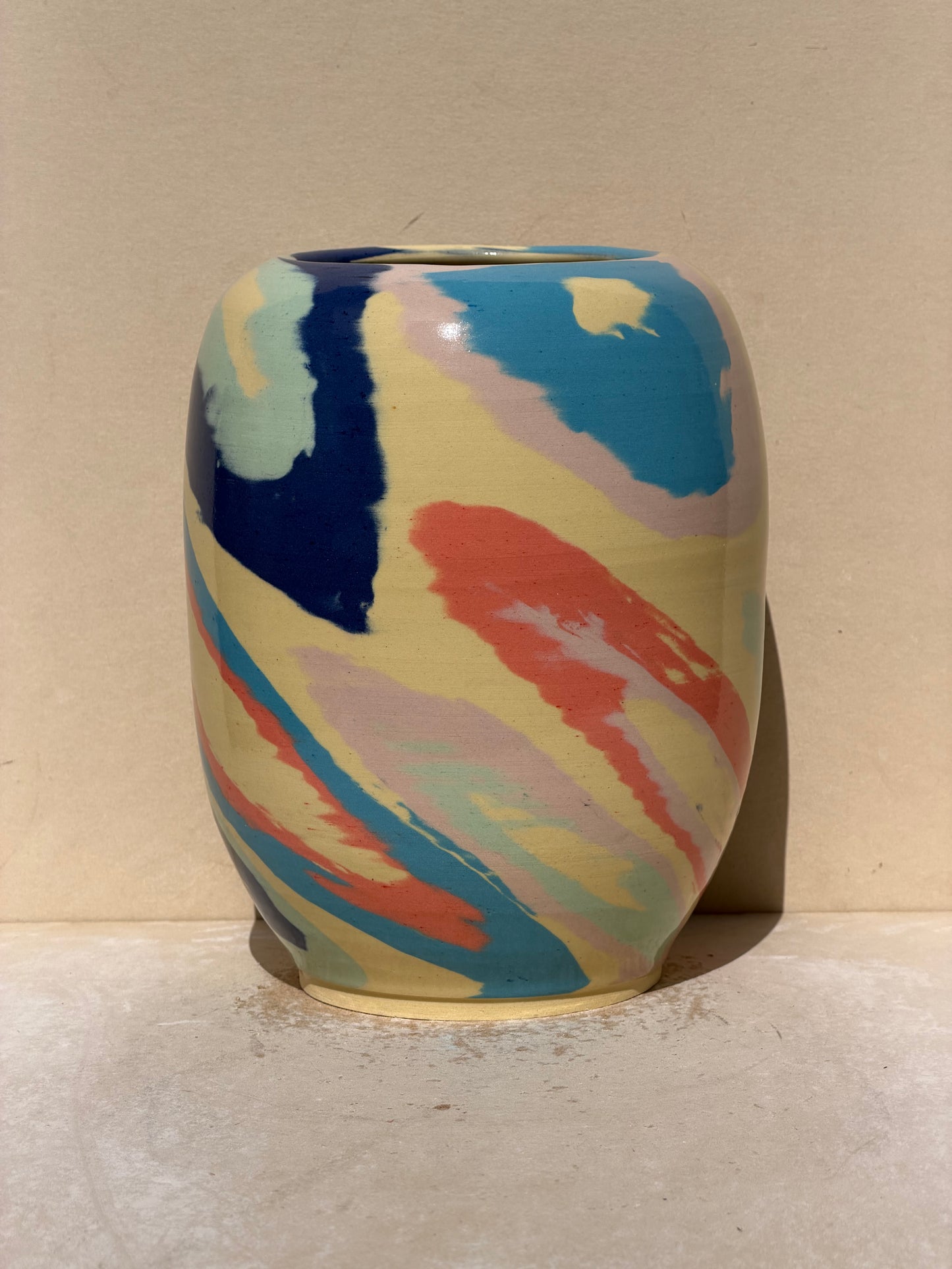 Yellow Circles Vase