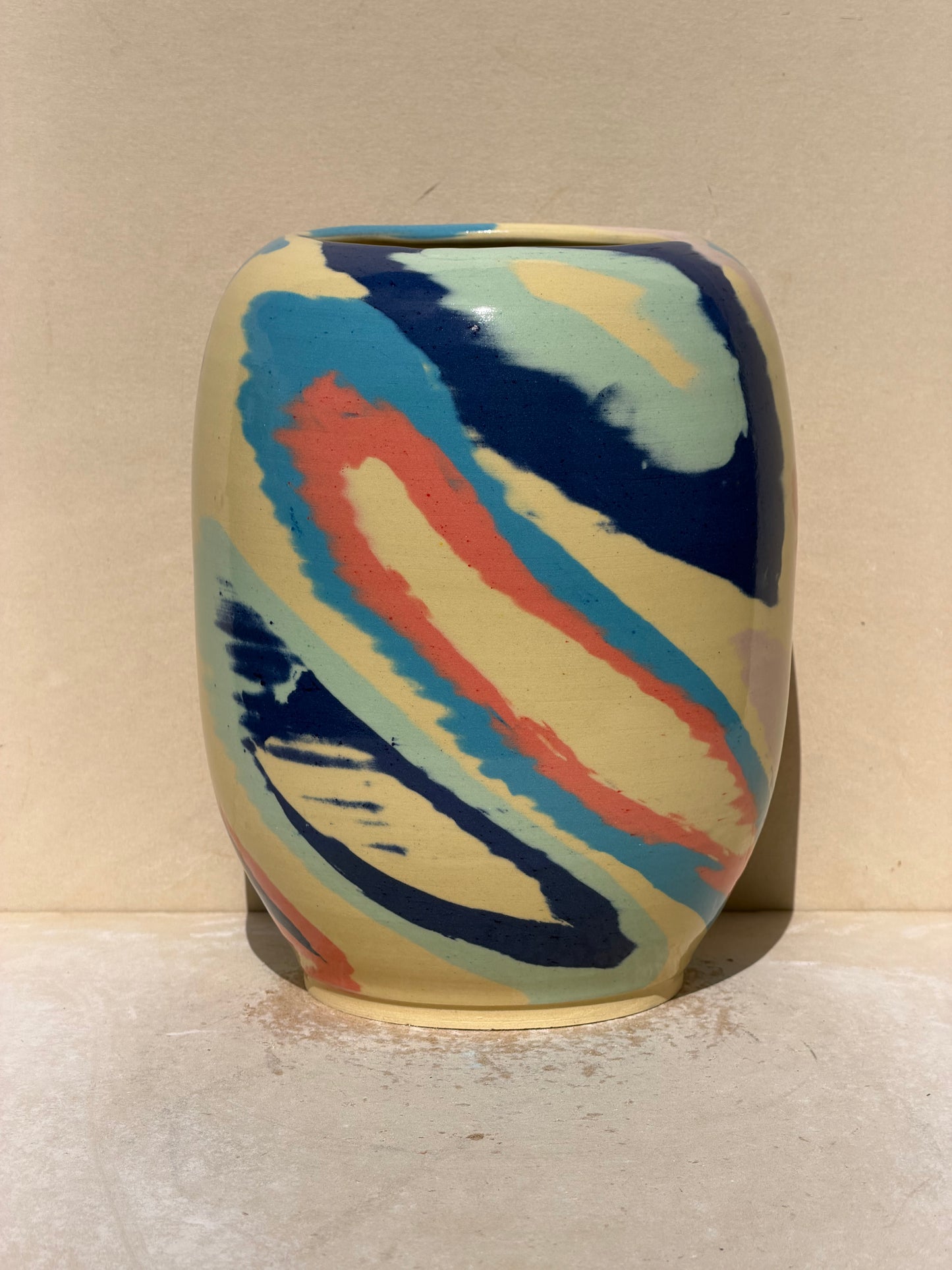 Yellow Circles Vase