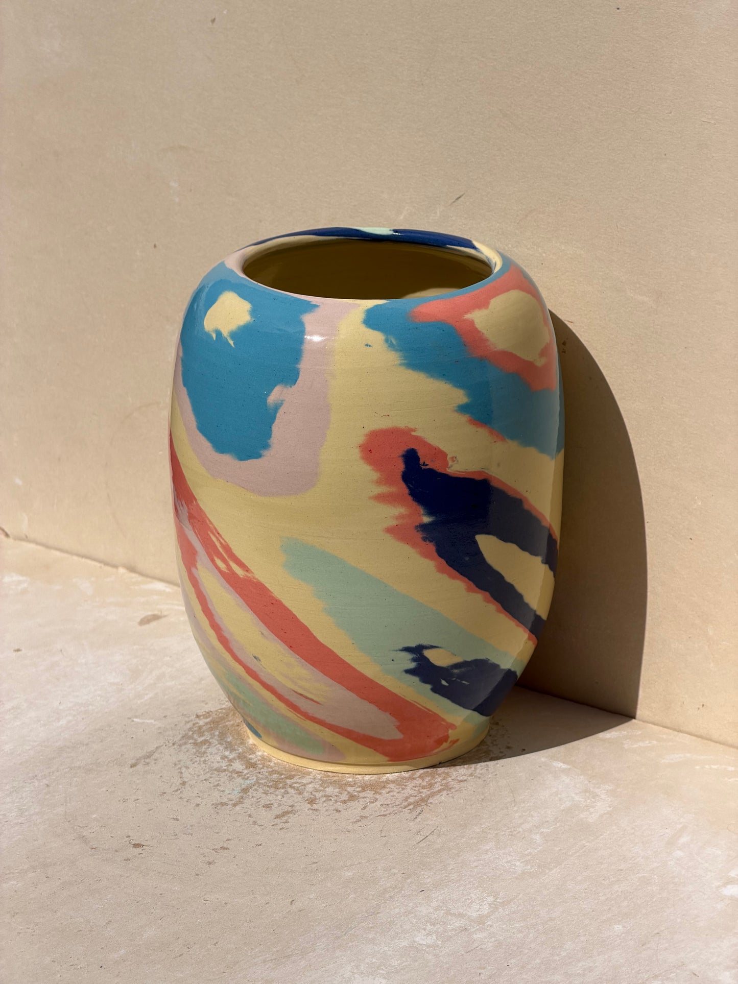 Yellow Circles Vase