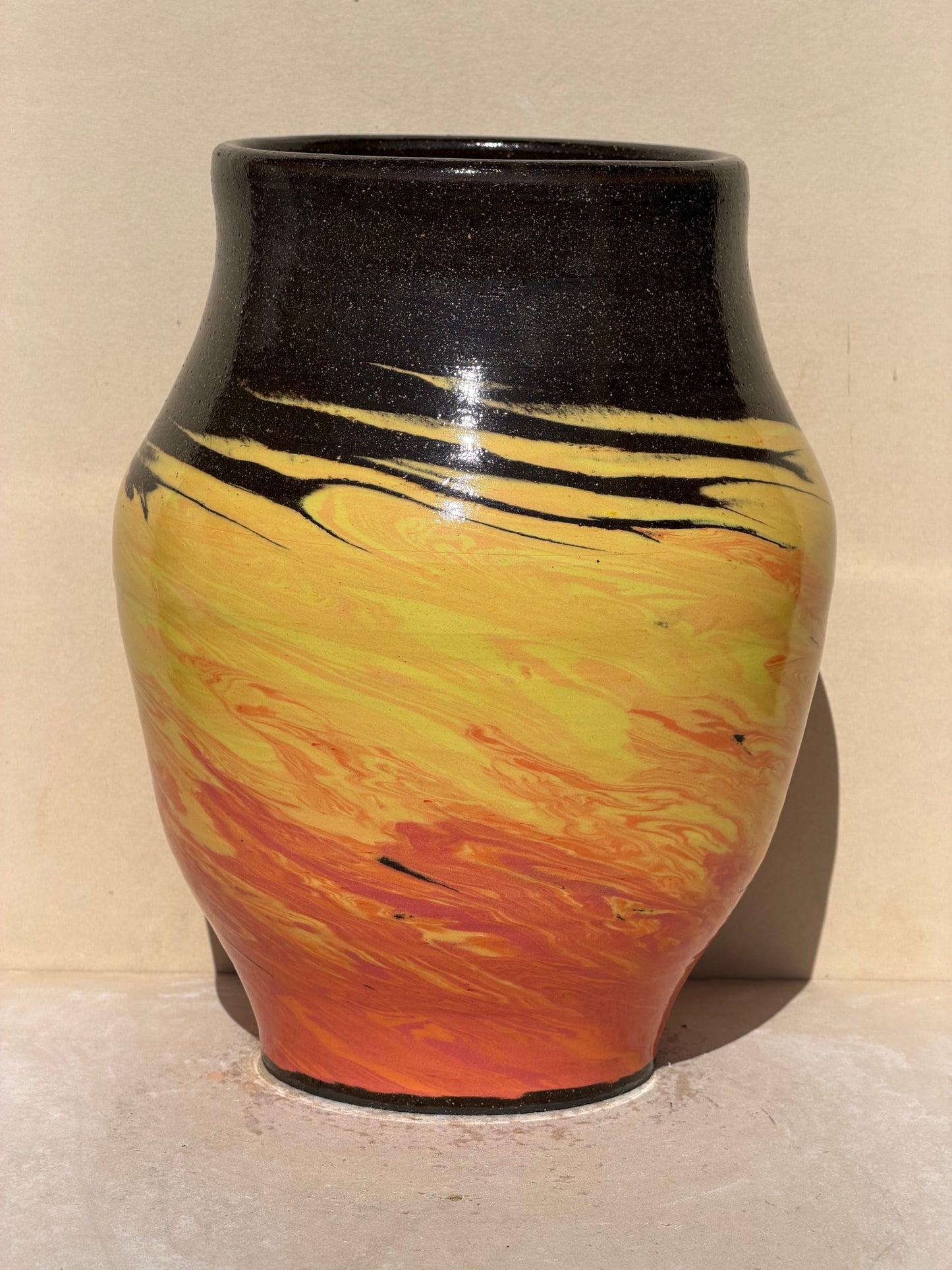Brown Fire Vase No. 2