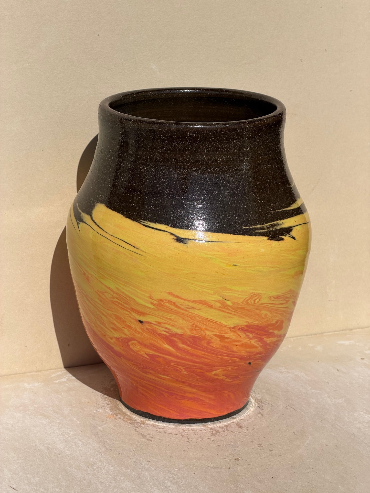 Brown Fire Vase No. 2