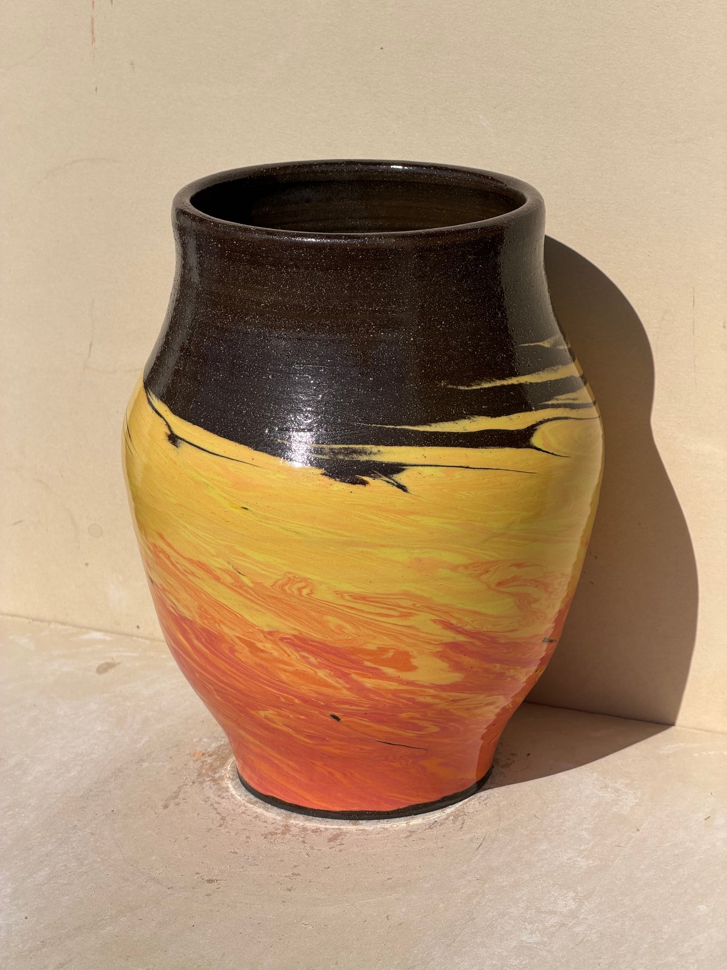 Brown Fire Vase No. 2