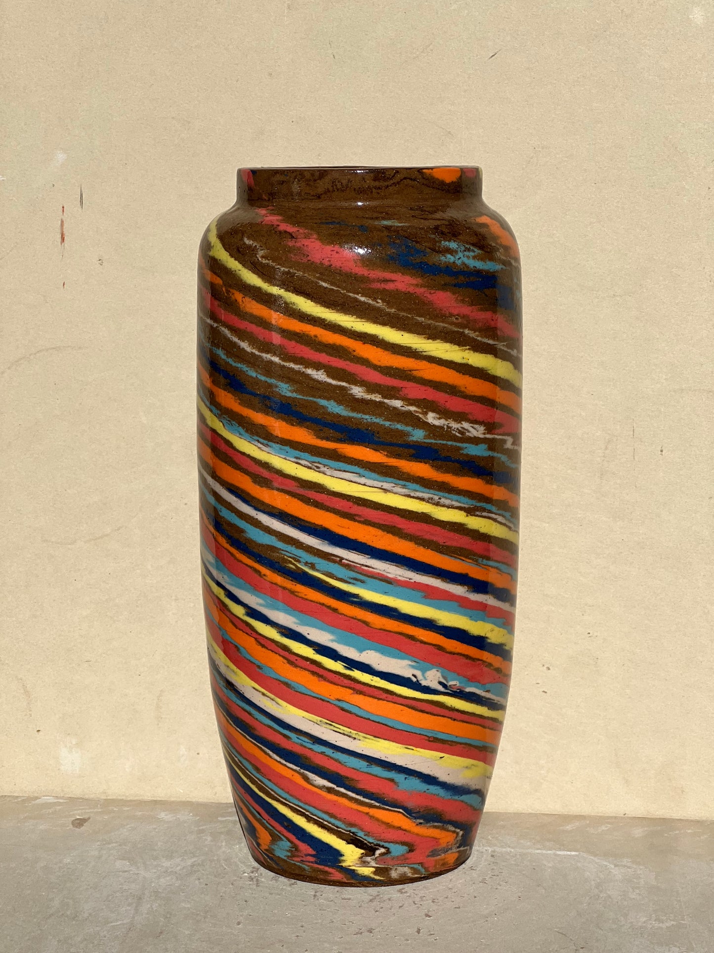 Brown Color Twist Vase