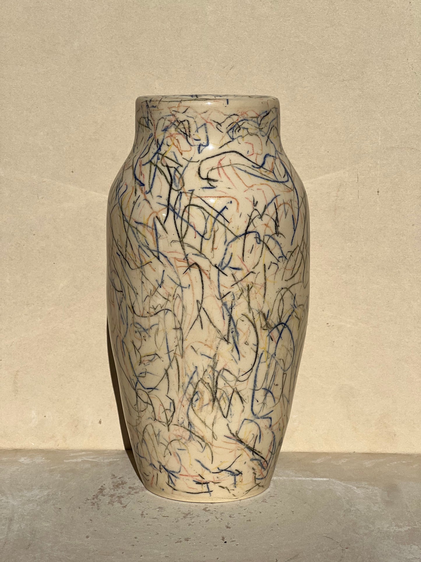Colorful Scribble Vase