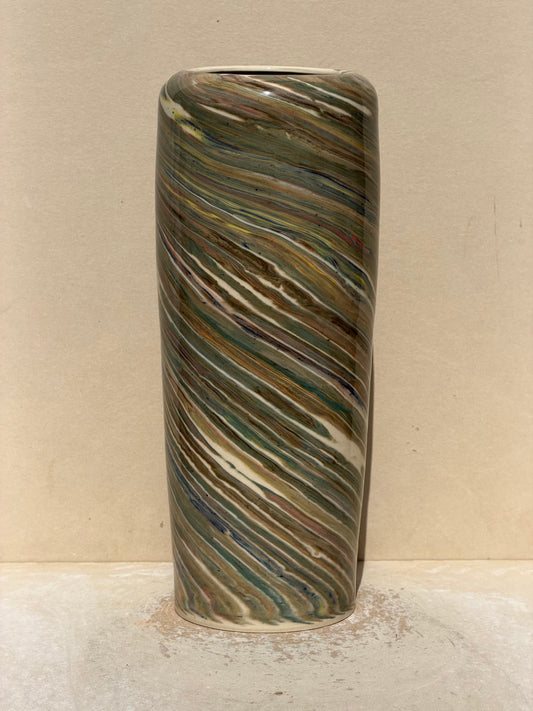 Green kaleidoscope Vase No. 1